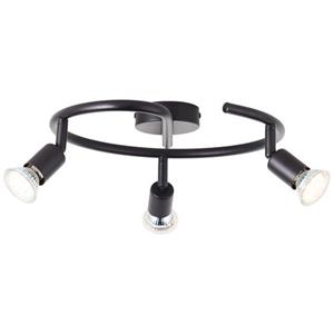 Brilliant plafondspot Parma spiraal matzwart 3xGU10 5W