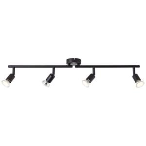 Brilliant Briliiant plafondspot Parma Bar zwart 4xGU10 5W
