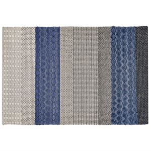 BELIANI Wollen Vloerkleed 160 x 230 cm Blauw en Grijs AKKAYA