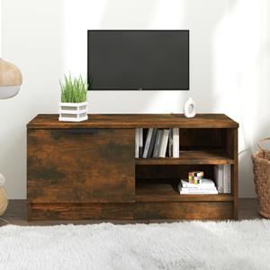 VidaXL Tv-meubel 80x35x36,5 Cm Bewerkt Hout Gerookt Eikenkleurig