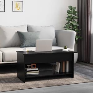 VidaXL Salontafel 102x50x52,5 cm bewerkt hout zwart