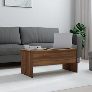 VidaXL Salontafel 102x50,5x46,5 cm bewerkt hout bruineikenkleurig