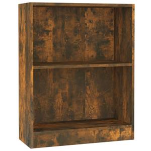 VidaXL Boekenkast 60x24x74,5 Cm Bewerkt Hout Gerookt Eikenkleurig