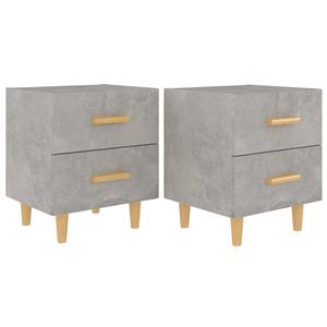 VidaXL Nachtkastjes 2 St 40x35x47,5 Cm Betongrijs