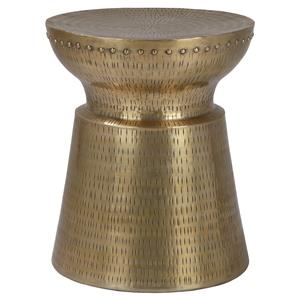 Womo-design Bijzettafel Kouvola rond Ø35x42 cm goud, uniek, handgemaakt van metaal, oriëntaals design, salontafel salontafel salontafel salontafel salontafel banktafel salontafel opbergtaf