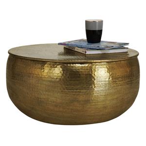 Womo-design Salontafel Ø 60x30,5 cm goud aluminium 