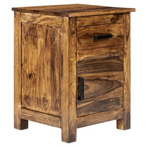 Womo-design Bijzettafel met lade en kast 45x40x60 cm Natuurlijk Sheeshamhout WOMO Design