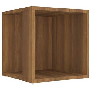 VidaXL Bijzettafel 33x33x34,5 Cm Bewerkt Hout Bruineikenkleurig