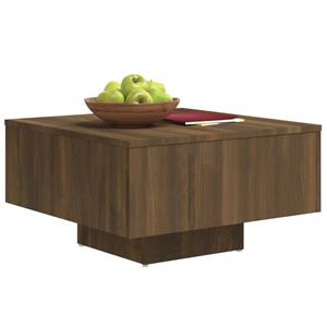 VidaXL Salontafel 60x60x31,5 cm bewerkt hout bruineikenkleurig