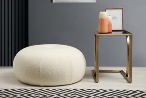 Poef Bowie bouclé | Atelier Del Sofa