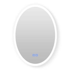 B-Stone Ovalo toiletspiegel met LED-verlichting 40x60cm