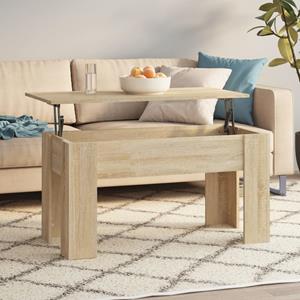 VidaXL Salontafel 101x49x52 cm bewerkt hout sonoma eikenkleurig