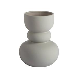 Gusta Vaas Rubberlook Ø14,9x19 Cm Taupe