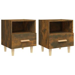 VidaXL Nachtkastjes 2 St 40x35x47 Cm Gerookt Eikenkleurig
