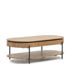 Kave Home Salontafel Licia Mangohout, 135 x 65cm - Naturel