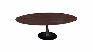 Giga Meubel Eettafel Ziggy Bruin Ovaal 160cm O-poot - 