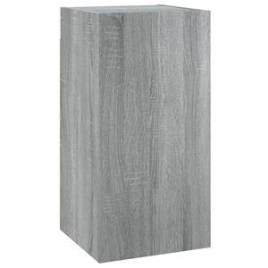 VidaXL Tv-meubel 30,5x30x60 Cm Bewerkt Hout Grijs Sonoma Eikenkleurig