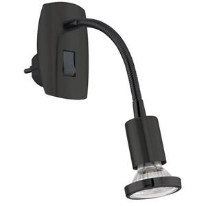 EGLO stekkerspot Mini 4 flex zwart GU10 4,5W