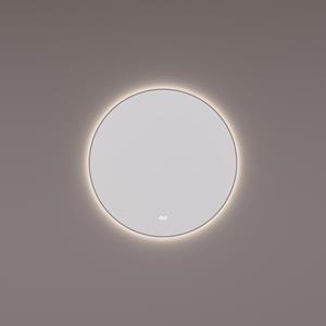 HIPP design 13500 ronde spiegel 120cm gunmetal met LED en spiegelverwarming