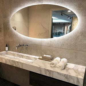 HIPP design 13800 ovale spiegel 120x70cm met LED en spiegelverwarming