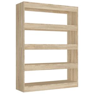 VidaXL Boekenkast/kamerscherm 100x30x135 Cm Sonoma Eikenkleurig