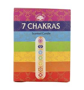 Green Tree Geurkaars 7 chakra