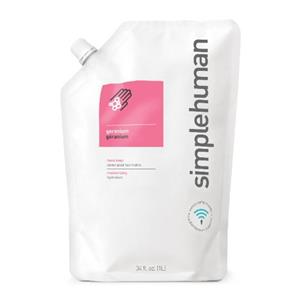 Simplehuman Handzeep, Navulling, Geranium, 1 L implehuman