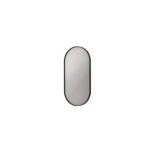 INK SP20 Spiegel - 40x4x80cm - ovaal - in stalen kader - aluminium zwart mat 8408950