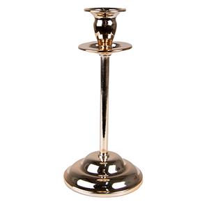 Clayre & Eef Kandelaar 20 Cm Goudkleurig Ijzer Rond Kaarsenstandaard Kaarsenhouder Goudkleurig Kaarsenstandaard