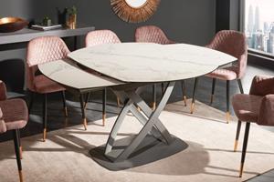 Invicta Interior Eettafel Inception Wit 130-190cm Marmer Look - 41450