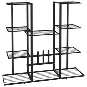 VidaXL Bloemenstandaard 94,5x25x89 Cm Ijzer Zwart