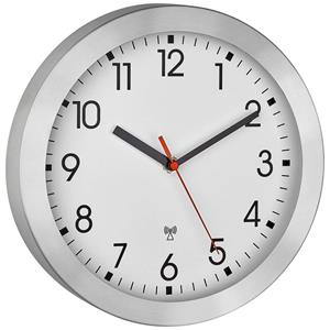 tfadostmann TFA Dostmann 60.3546.02 Funk Wanduhr 25cm x 4cm Aluminium (gebürstet)
