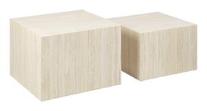 Bendt Salontafel Flavian Travertin, Set van 2 stuks - Beige