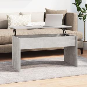 VidaXL Salontafel 102x50,5x52,5 cm bewerkt hout betongrijs