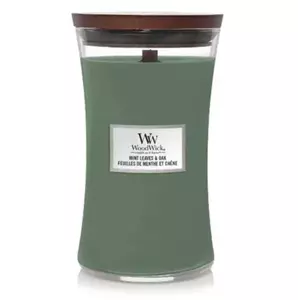 Woodwick Mint Leaves & Oak Large Candle