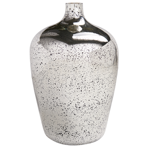 BELIANI Decoratieve vaas zilver glas KACHORI