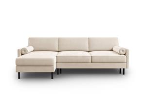 Micadoni Limited Edition | 5-zits hoekslaapbank Scott velvet links met opbergruimte