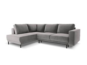 Micadoni Limited Edition | 5-zits hoekslaapbank Caro velvet links