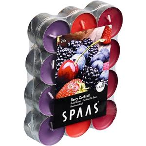 Candles by Spaas 96x Geurtheelichtjes Berry Cocktail 4,5 branduren -