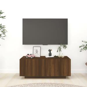 VidaXL Tv-meubel 100x35x40 cm bewerkt hout bruineikenkleurig