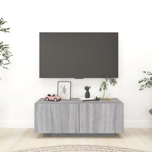 VidaXL Tv-meubel 100x35x40 cm bewerkt hout grijs sonoma eikenkleurig