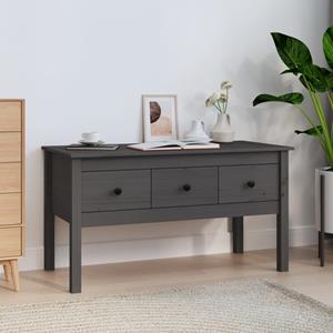 VidaXL Salontafel 102x49x55 cm massief grenenhout grijs