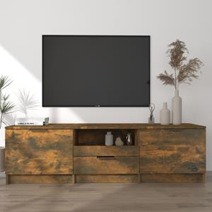 VidaXL Tv-meubel 140x35x40 cm bewerkt hout gerookt eikenkleurig