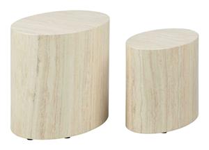 ACTONA GROUP Couchtisch "Mice Anstelltisch, Sofatisch", Beistelltisch, moderne ovale Form (Set, 2 st). in verschiedenen Farben