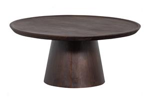 Vtwonen Ronde Salontafel Coffee A Gogo Mangohout, 90cm - Walnoot