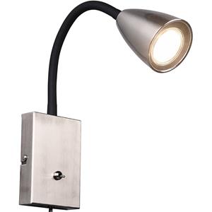 BES LED Led Wandspot - Wandverlichting - Trion Wolly - Gu10 Fitting - 1-lichts - Rechthoek at Nikkel - Aluminium