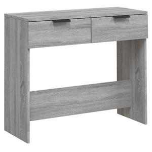 VidaXL Wandtafel 90x36x75 Cm Bewerkt Hout Grijs Sonoma Eikenkleurig