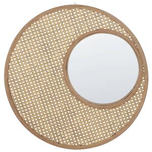 Beliani Palau - Decoratieve Spiegel-beige-pe Rotan