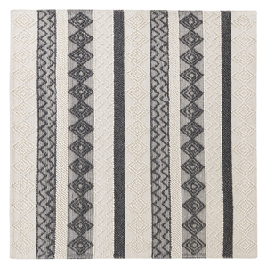 BELIANI Wollen vloerkleed 200 x 200 cm beige en grijs DAVUTLAR