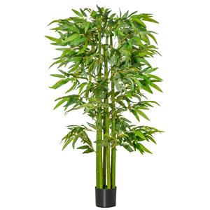HOMCOM bamboe kunstplanten 17 x 17 x 160 cm